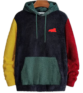 Sudadera con Capucha Extra Grande Ziakot, Estilo Casual, Color Sólido, Tejido Terry, Unisex, de Alta Calidad, con Estampado Negro - Product Image 1