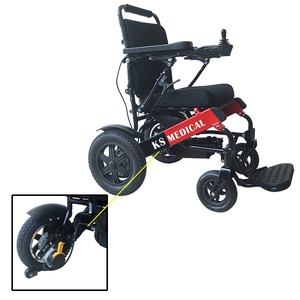 Silla de Ruedas Motorizada KSM-601S con Motor Eléctrico sin Escobillas de 250w y Reclinación Manual, Silla de Ruedas Plegable Ligera en Venta - Product Image 4
