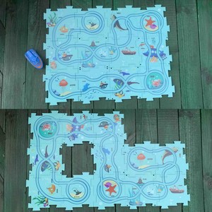 Offre Spéciale Prix Raisonnable <span class=keywords><strong>Enfants</strong></span> DIY Assembler <span class=keywords><strong>Chemin</strong></span> <span class=keywords><strong>De</strong></span> <span class=keywords><strong>Fer</strong></span> Piste Jouet À Piles Puzzle Voitures - Product Image 2