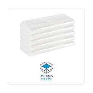 Sacs de conservation alimentaire transparents Boardwalk 1 gallon, 1,75 mil, 10,5 po x 11 po, refermables, 250/boîte - Product Image 6