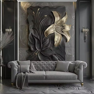 モダンな手作り3Dウォールアート、家の壁飾り、抽象的な3Dウォールアート絵画 - Product Image 3