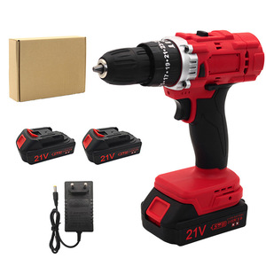 Cordless Drill 21V Lithium Battery Keyless Chuck Reversible For Diy Metal Drilling And Screw Tightening - Product Image 1
