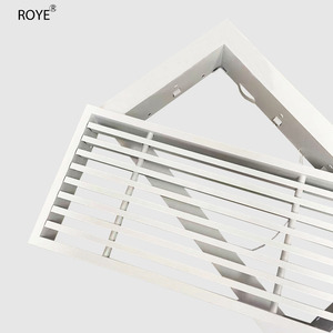 <span class=keywords><strong>Grille</strong></span> de ventilation pour climatisation centrale en alliage <span class=keywords><strong>d</strong></span>'aluminium, design moderne, montage au plafond, retour <span class=keywords><strong>d</strong></span>'air latéral très simple et étroit - Product Image 2