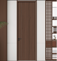 Portes intérieures en polymère de style ferme, en bois massif, avec design minimaliste moderne, étanches, en cristal de carbone, à ouverture latérale, pour hôtels commerciaux