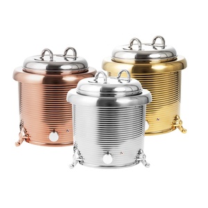 13L elettrico decorativo minestra scaldabagno in acciaio inox contenitore bollitore per Buffet Set di ristorazione alberghiero altro ristorante fornitura - Product Image 2