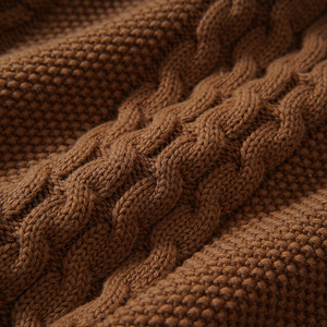 Áo len dệt kim cổ tròn tay đèn mùa thu đông <span class=keywords><strong>100</strong></span>% cotton, kiểu dáng cá tính năm 2025 dành cho nữ - Product Image 6