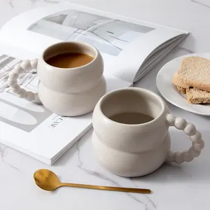 Coppie in ceramica per ufficio paffuta personalizzate bevono tazze da caffè