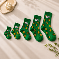Chaussettes de sport personnalisées en jacquard respirant pour jeunes, OEM ODM, logo personnalisé, coton antibactérien, écologiques, faible MOQ, vente en gros d'usine