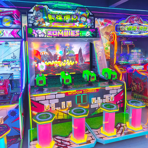 Machine de jeu d'arcade à monnayeur pour 4 joueurs, tir à l'eau, Plants Vs. Zombies, version anglaise - Product Image 4