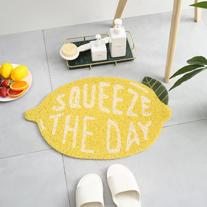 Tapis d'entrée à motif de fruits, impression personnalisée, tapis en PVC à boucles, antidérapant, tapis d'intérieur fabriqué à la machine, tapis mignon antidérapant et durable - Product Image 5