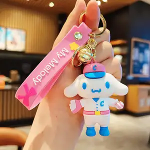 Custom Cartoon Character Kid Keyring Key Chain Toy Rubber 3D Soft Anime PVC Keychain