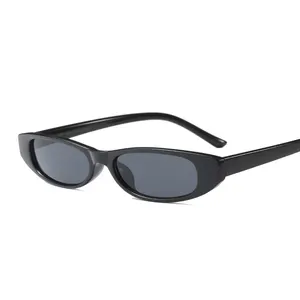 2023 Fashionable Retro Custom Women Men Shades Rectangle UV400 Personalized Colorful Small Long Frame Square PC Sunglasses