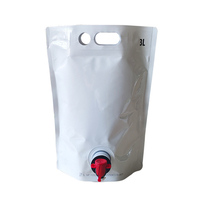 Pochette Doypack 3L Écologique Recyclable avec Valve Papillon et Bec Verseur Personnalisable pour Emballage de Lait Liquide et Boissons