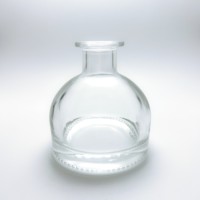 Bouteille de diffuseur de roseaux Forme ronde Bouteille de diffuseur d'arômes en verre de luxe 195ml