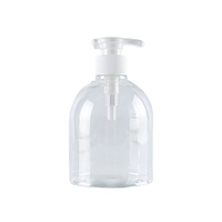 Bouteille de savon pour les mains en PET transparent de 500 ml, flacon pompe vide pour savon liquide, shampoing, emballage hôtelier