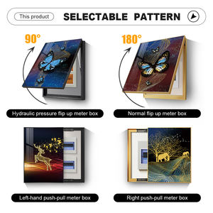 अमूर्त पशु चित्र घर सजावट के लिए इलेक्ट्रिक मीटर बॉक्स पावर स्विच कवर कवर क्रिस्टल पोर्सिलेन दीवार पेंटिंग - Product Image 4