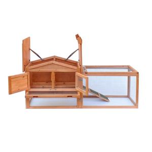 Cage à lapins en bois pour l'intérieur ou l'extérieur, maison pour lapins avec enclos - Product Image 3