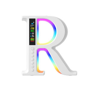 Altavoces de luz de cargador inalámbrico inteligente RGB 3 en 1 en forma de G con lámpara de noche LED lámpara de noche lámpara de despertador de Amanecer para dormitorio - Product Image 1