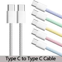 Cable USB C a USB C Cable cargador tipo C de 60W Cable de carga rápida para iPhone 16 15 Pro Max Samsung S24 S23