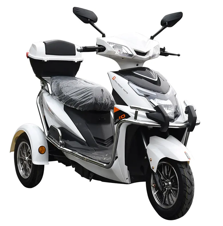 Hot sale fashionable scooter electric passenger tricycle ckd cheaper mobility e motos scooters three wheels