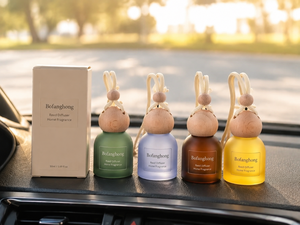 Flaconi Vuoti in Vetro Colorato da 10ml con Collare in Legno, Deodorante per <span class=keywords><strong>Auto</strong></span>, Fiale per Profumo, Confezione Pronta per la Spedizione - Product Image 3
