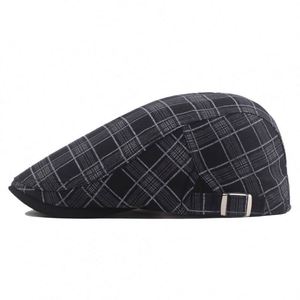 Casquette de conduite à carreaux Ivy Gatsby Newsboy pour hommes - Product Image 5