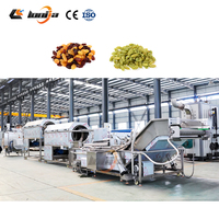 Industriële rozijnwasmachine, rozijndroger, lijn voor het reinigen, drogen en verpakken van gedroogd fruit