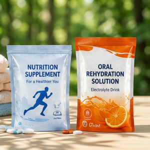 Sachet plastique pour emballage nutritionnel et sachet plastique laminé refermable pour réhydratation orale - Product Image 6