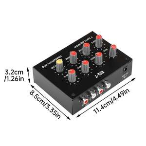 Ecualizador de Audio EQ-7 DC5-12V de 7 Etapas, Amplificador de Audio con Preamplificador Ajustable de Graves, Medios y Agudos para Teléfonos, Computadoras y Auriculares - Product Image 4