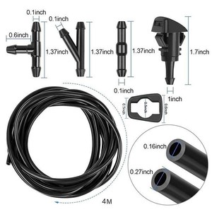 Kit de tuyau de buse de lave-glace en caoutchouc 5116079AA pour Jeep Dodge Chrysler - Product Image 5