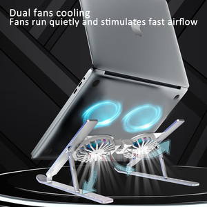 Dudukan komputer <span class=keywords><strong>Notebook</strong></span>, dudukan Laptop dapat dilipat aluminium Aloi dengan kipas pendingin - Product Image 4