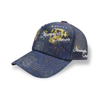 Chapeaux Pop femmes hommes strass Denim casquette de Baseball personnalisé casquette de camionneur