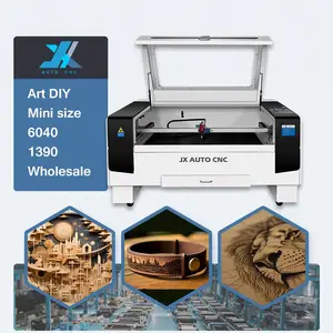 JX Commercial Castors CO2 Laser Engraving Engraver Cutter Etching Cutting with Digital Control Panel Machine