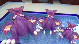 Shunyu özel karikatür hayvan şişme yalan Mana Beast ejderha Squeak oyuncaklar karikatür sevgilisi için - Product Image 4