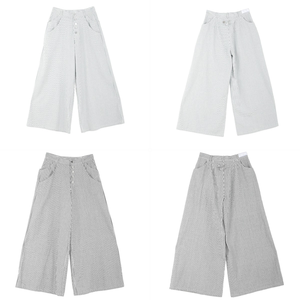 Nuovi <span class=keywords><strong>Pantaloni</strong></span> Casual <span class=keywords><strong>a</strong></span> Vita Alta con Elastico, Stile Retrò <span class=keywords><strong>a</strong></span> <span class=keywords><strong>Righe</strong></span>, Moda Primavera/Estate - Product Image 4