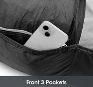 Sac à chaussures suspendu imperméable avec fermeture éclair, organisateur de rangement pour chaussures, sac de voyage et de lavage, sac de sport - Product Image 6