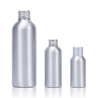 Flacon d'huile essentielle ou de parfum en aluminium métallique de 30 ml, 50 ml, 100 ml, 150 ml, 250 ml, 500 ml avec bouchon à vis argenté, doré ou noir