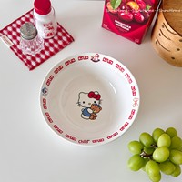 Bol à soupe/ramen en céramique style dessin animé chat mignon, compatible micro-ondes, design inspiré d'Instagram, grande taille