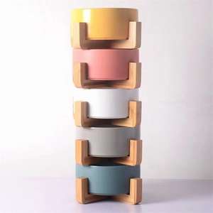 Cvnc — bol de régime en céramique pour chiens, support en bois, système de refroidissement surélevé pour animaux domestiques, respectueux de noël, nouveau Design, - Product Image 1