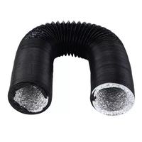 Conduit d'air composite en aluminium et PVC isolé industriellement avec renfort en fil d'acier, forme ronde flexible pour systèmes HVAC