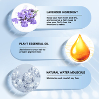 Masque capillaire biologique à base de plantes de haute qualité, acide hyaluronique, huile de lavande et de noix de coco, sans parabène, hydratant sans rinçage, réparateur capillaire