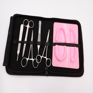 Almohadillas de sutura dental rosa con kits negros Kit de sutura médica | Kit de herramientas de sutura | Kit de práctica de sutura de piel de Pissco - Product Image 1
