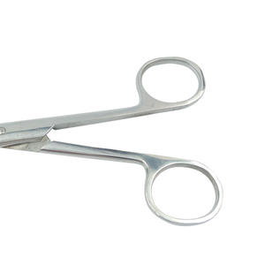 กรรไกรตัดไหมผ่าตัดสแตนเลสทางทันตกรรม ยาว 10 ซม. กรรไกรแพทย์แบบมีรอยบาก พร้อมกรรไกรผ่าตัดแบบไม่เคลือบพลาสติก - Product Image 5