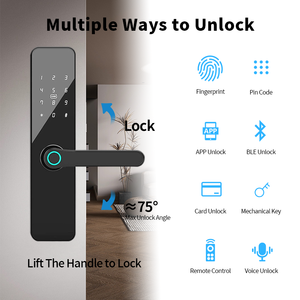 Nhà Máy Giá tuya thông minh xử lý khóa với <span class=keywords><strong>wifi</strong></span> vân tay/mật khẩu/thẻ/Key mở khóa cho nhà/căn hộ/văn phòng tuya an ninh - Product Image 5