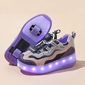 Vendite dirette di fabbrica scarpe da ginnastica per bambini <span class=keywords><strong>pattini</strong></span> estivi a due ruote ricaricabili LED invisibili <span class=keywords><strong>pattini</strong></span> ruota - Product Image 6