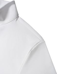 Jersey acolchado deportivo para hombre, camiseta de manga larga con cuello simulado y media cremallera, Top sólido de secado rápido, personalizable, otoño de 1/4 cuartos de - Product Image 4