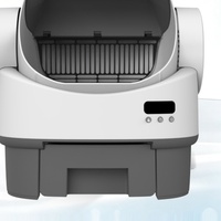 Bac à litière pour chat à nettoyage automatique semi-ouvert, contrôle intelligent par application WiFi pour chats d'intérieur