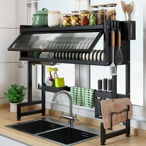 Venta al por mayor <span class=keywords><strong>de</strong></span> venta directa, organizador <span class=keywords><strong>de</strong></span> almacenamiento grande portátil multicapa, estante para <span class=keywords><strong>platos</strong></span> sobre el fregadero para el secado diario <span class=keywords><strong>de</strong></span> <span class=keywords><strong>platos</strong></span> - Product Image 1