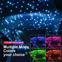 Proyector de Fibra Óptica LED RGBW 6438-D1, Luces de Techo con Efecto de Cielo Estrellado para Auto, Luz Ambiental