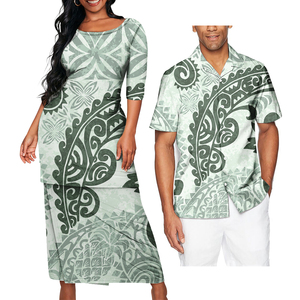 Estampado a pedido, estampado tribal polinesio, trajes a juego <span class=keywords><strong>para</strong></span> la familia, <span class=keywords><strong>ropa</strong></span> <span class=keywords><strong>de</strong></span> pareja, conjunto Samoan Puletasi y camisas <span class=keywords><strong>de</strong></span> talla grande <span class=keywords><strong>para</strong></span> <span class=keywords><strong>hombre</strong></span> - Product Image 6